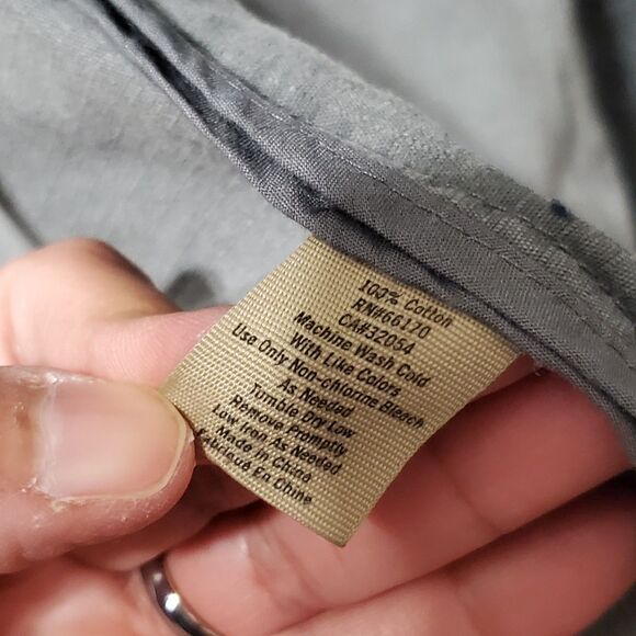 All-Son Chore Jacket Mens L Grey Military Barn Utility Pockets Y2K Grunge - Picture 13 of 16